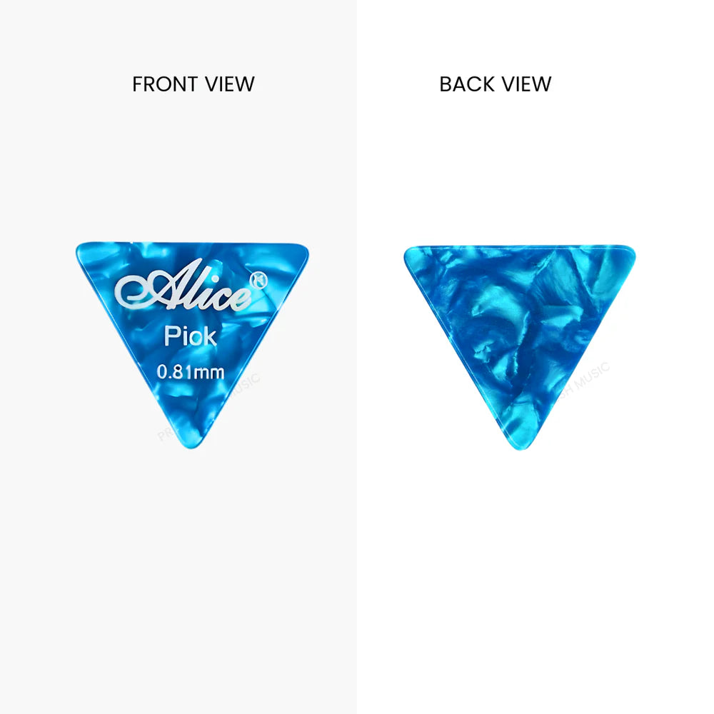 Alice AP-L-4 Celluloid Triangle Guitar Picks (4 pcs)
