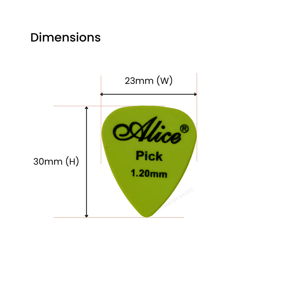Alice APF-6 Matte Guitar Picks (6 pcs)