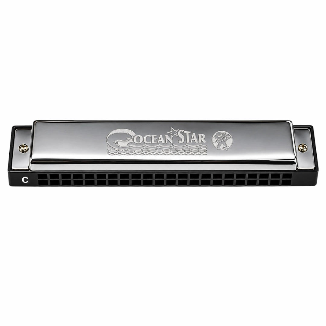 Hohner M254001S Ocean Star C Key Tremelo Harmonica