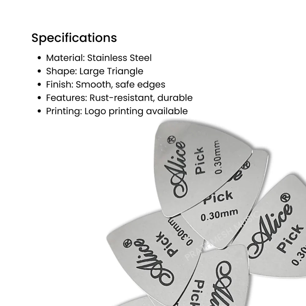 Alice AP-12S Steel Guitar Picks - TGB1 (12 pcs)
