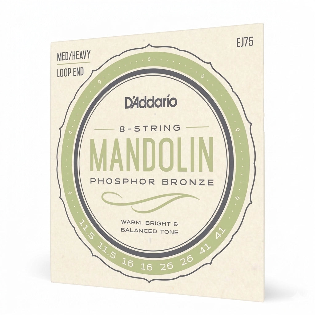 D'Addario EJ75 Phosphor Bronze Medium Heavy Mandolin Strings