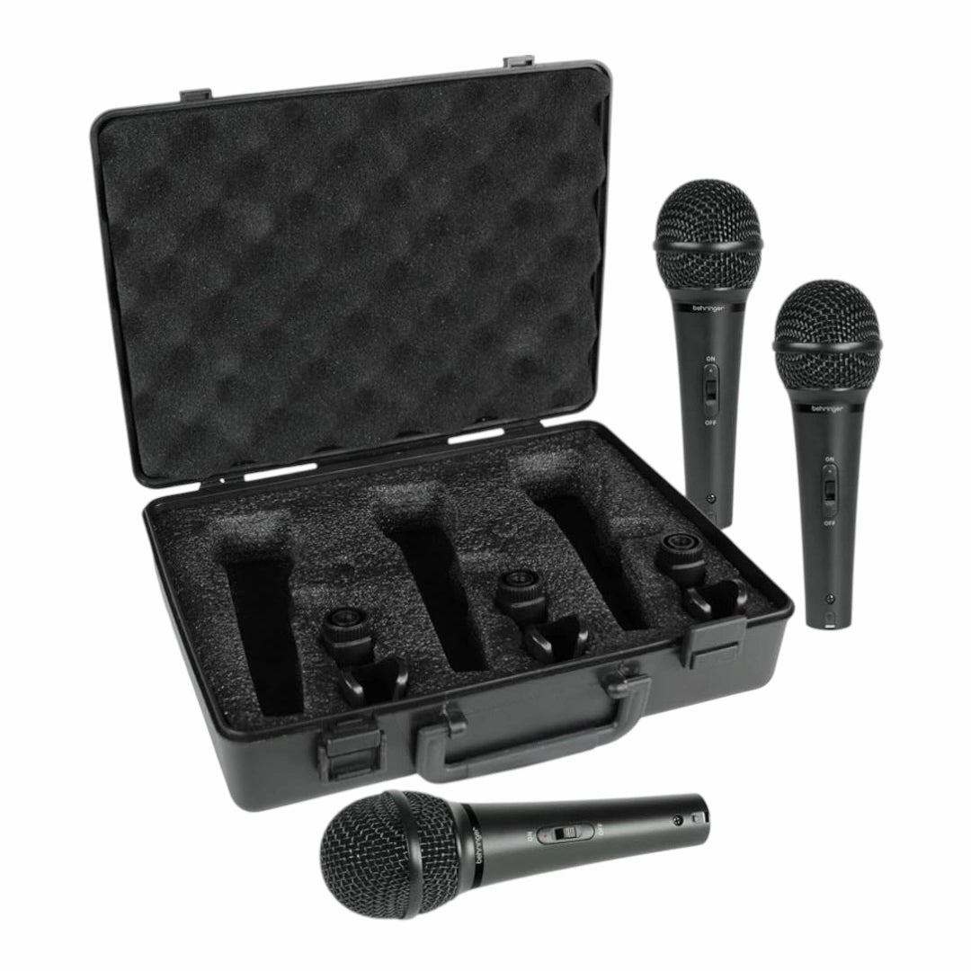 Behringer XM1800S Dynamic Cardioid Microphone - Set of 3