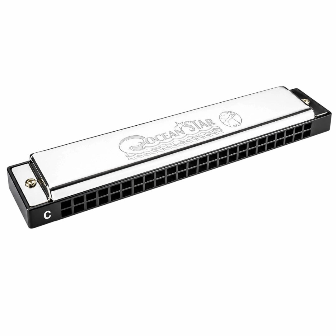 Hohner M254001S Ocean Star C Key Tremelo Harmonica