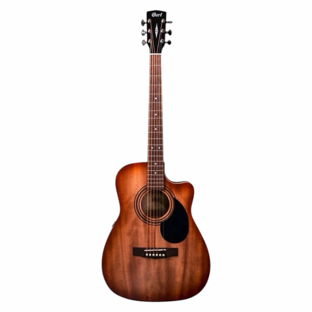 Cort AF500MCE-OP Electro-Acoustic Guitar - Mahogany Open Pore