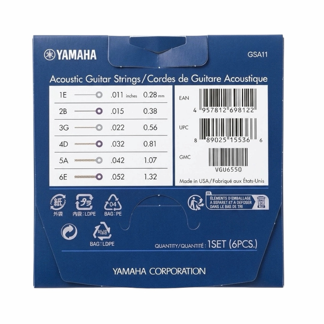 Yamaha GSA11 Acoustic Guitar Strings - .011-.052