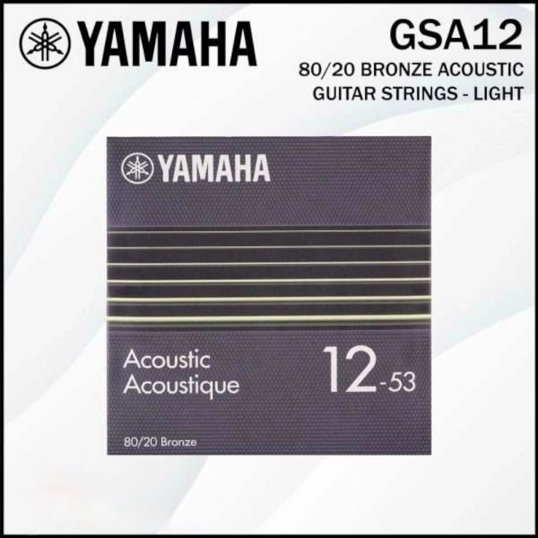 Yamaha GSA12 Acoustic Guitar Strings - .012-.053