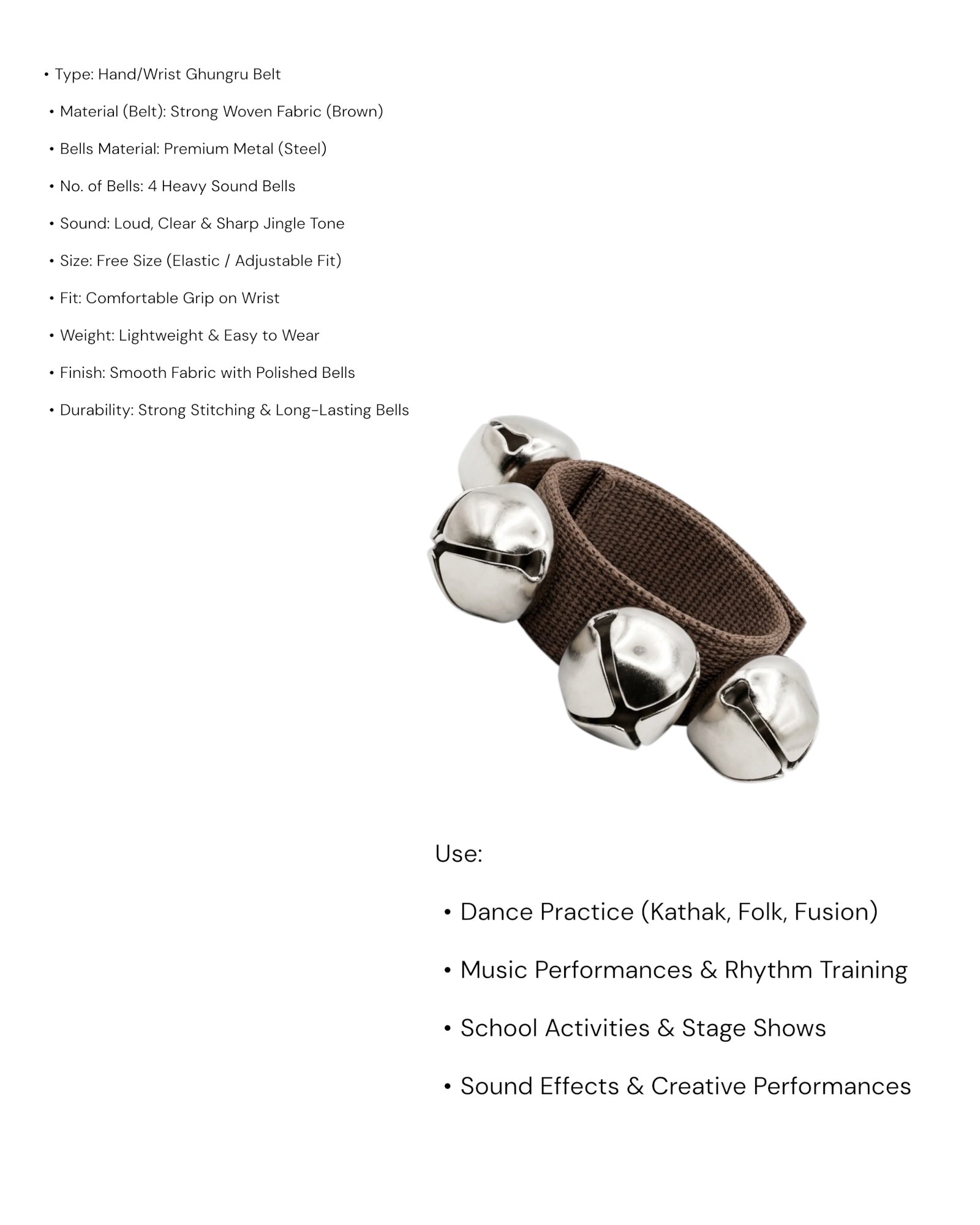 KL Wrist Ghungroo Belt
