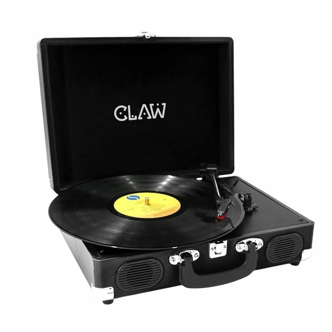 Claw Stag Classic Vinyl Record Turntable - Portable Design