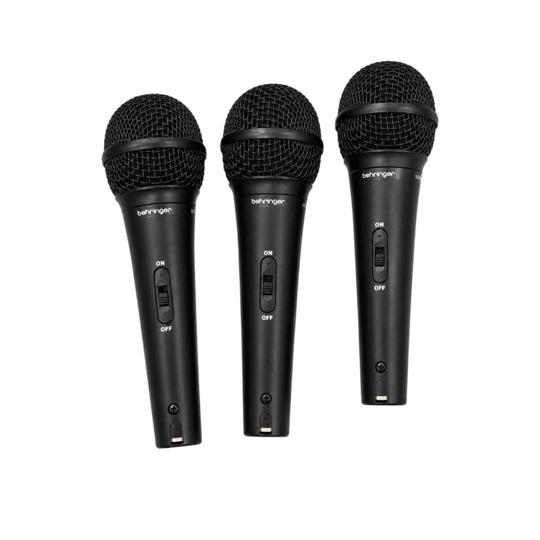 Behringer XM1800S Dynamic Cardioid Microphone - Set of 3
