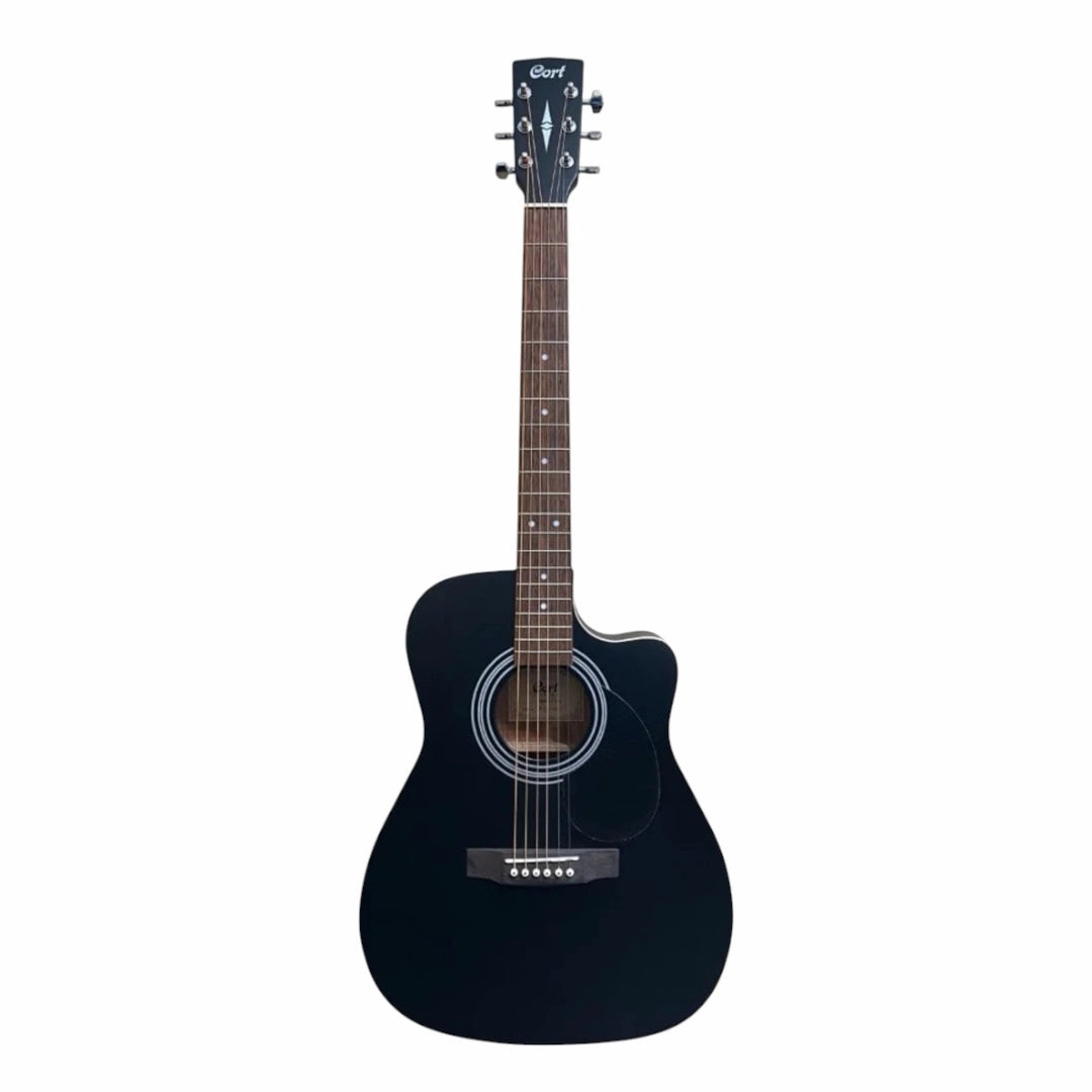 Cort AF500C-BKS Cutaway Acoustic Guitar - Black Satin