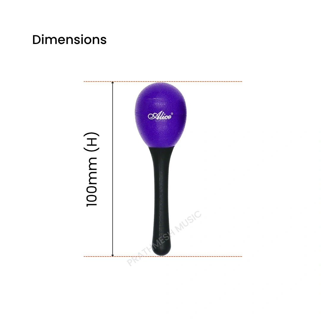 Alice A042SE Handle Egg Shaker - Violet