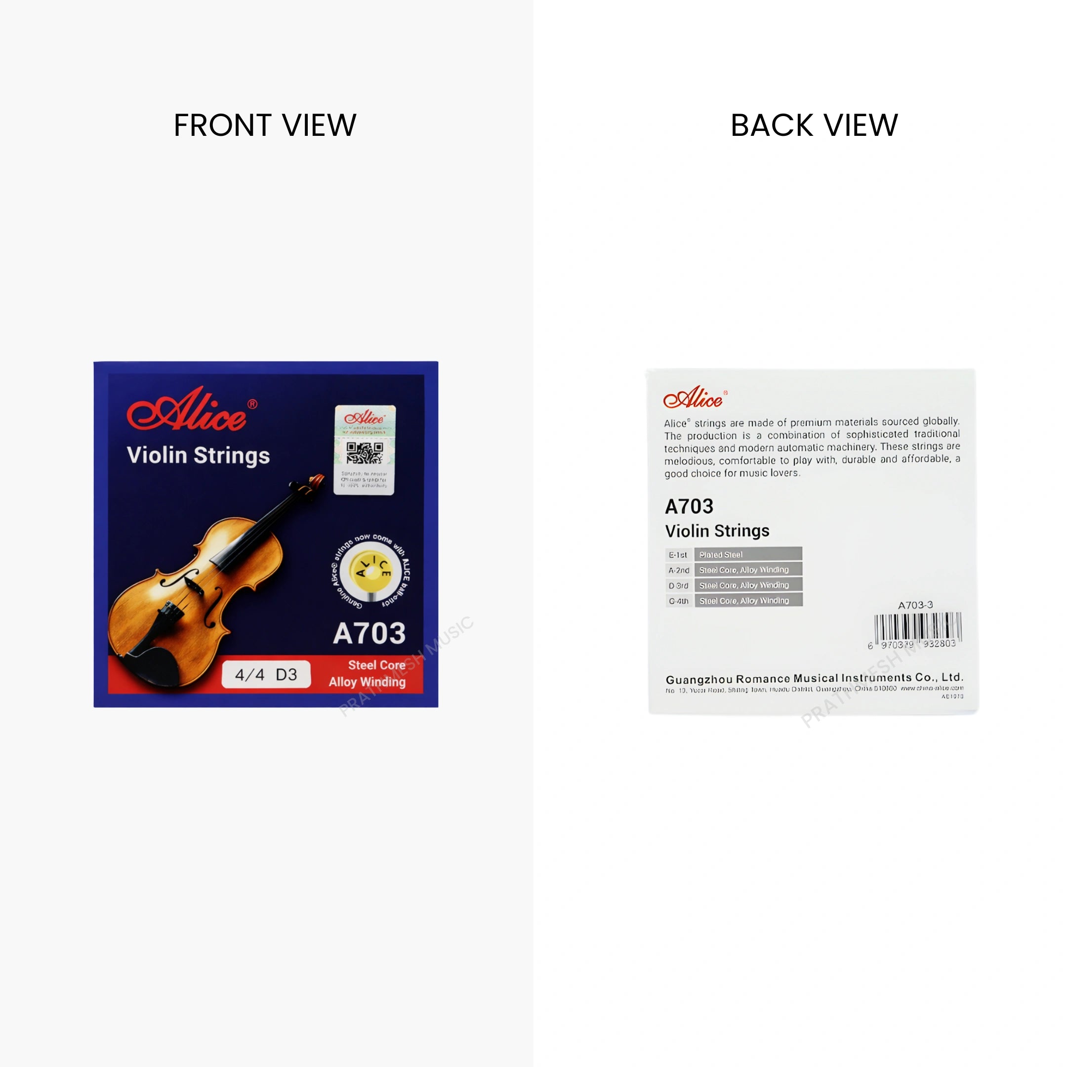 Alice A703-3 3 No Single Acoustic Violin String