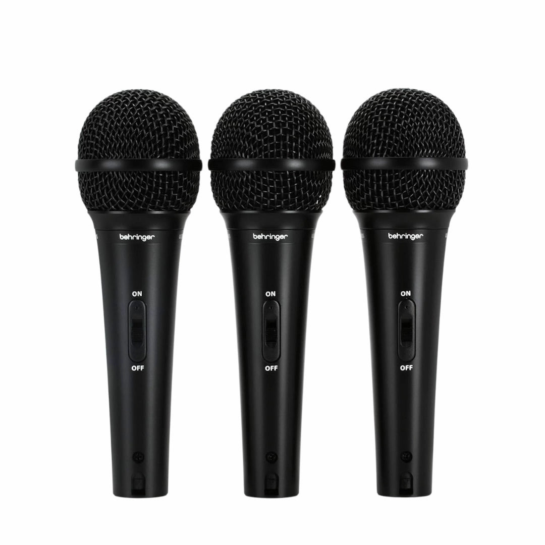 Behringer XM1800S Dynamic Cardioid Microphone - Set of 3