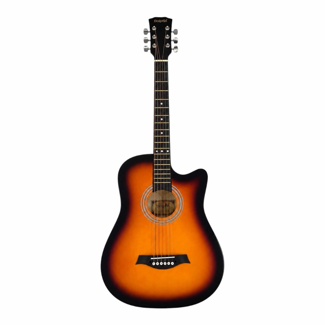 Dolphin DT1C-SB Cutaway Acoustic Guitar - Sunburst