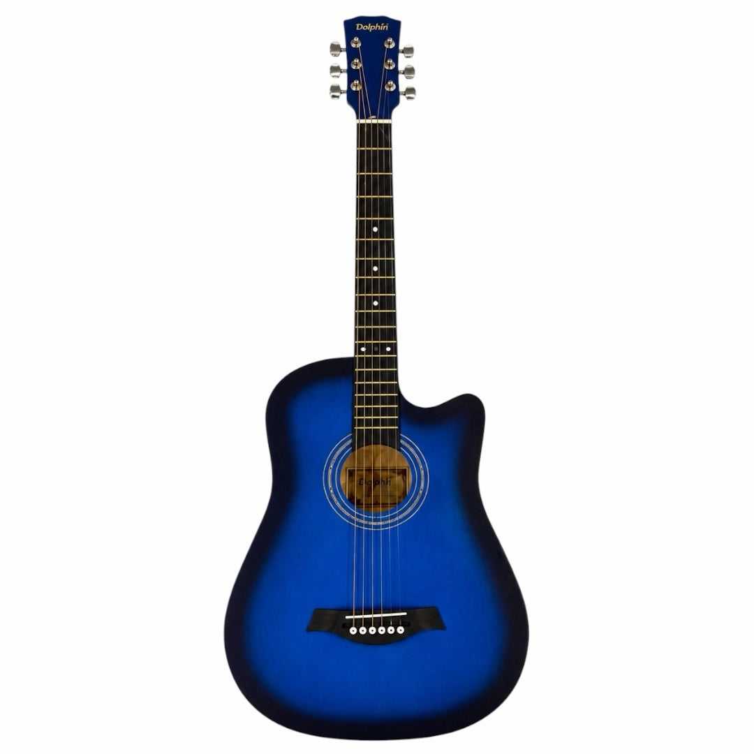 Dolphin DT1C-BL Cutaway Acoustic Guitar - Blue