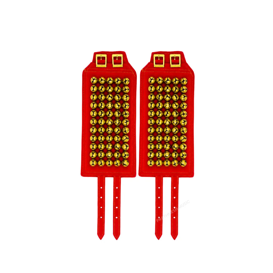 RG Cotton 5-Line Ghungroo - Red
