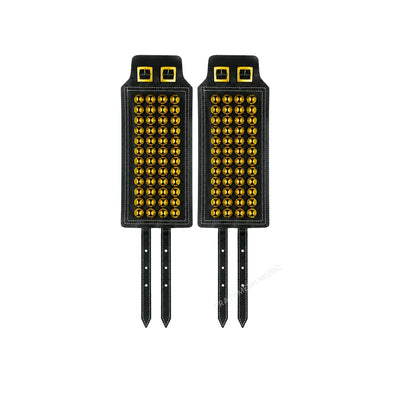 RG Leather 4-Line Ghungroo - Black