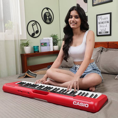 Casio CTS200RD 61-Key Portable Keyboard - Red