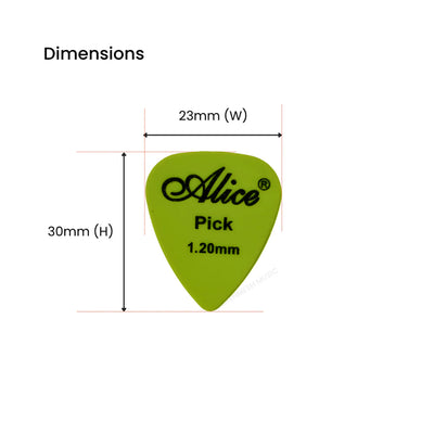 Alice APF-6 Matte Guitar Picks (6 pcs)