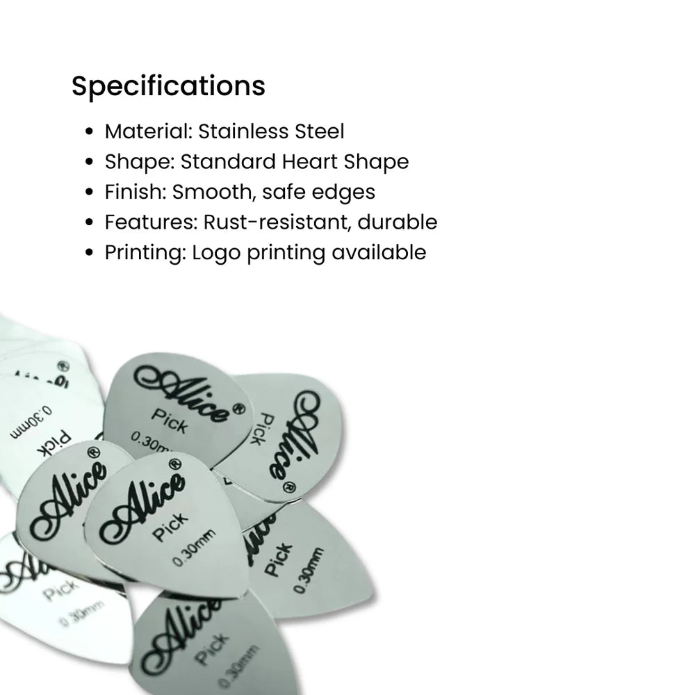 Alice AP-12S Steel Guitar Picks - TGB2 (12 pcs)