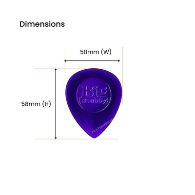 Dunlop Big Stubby Guitar Pick - Pack of 3