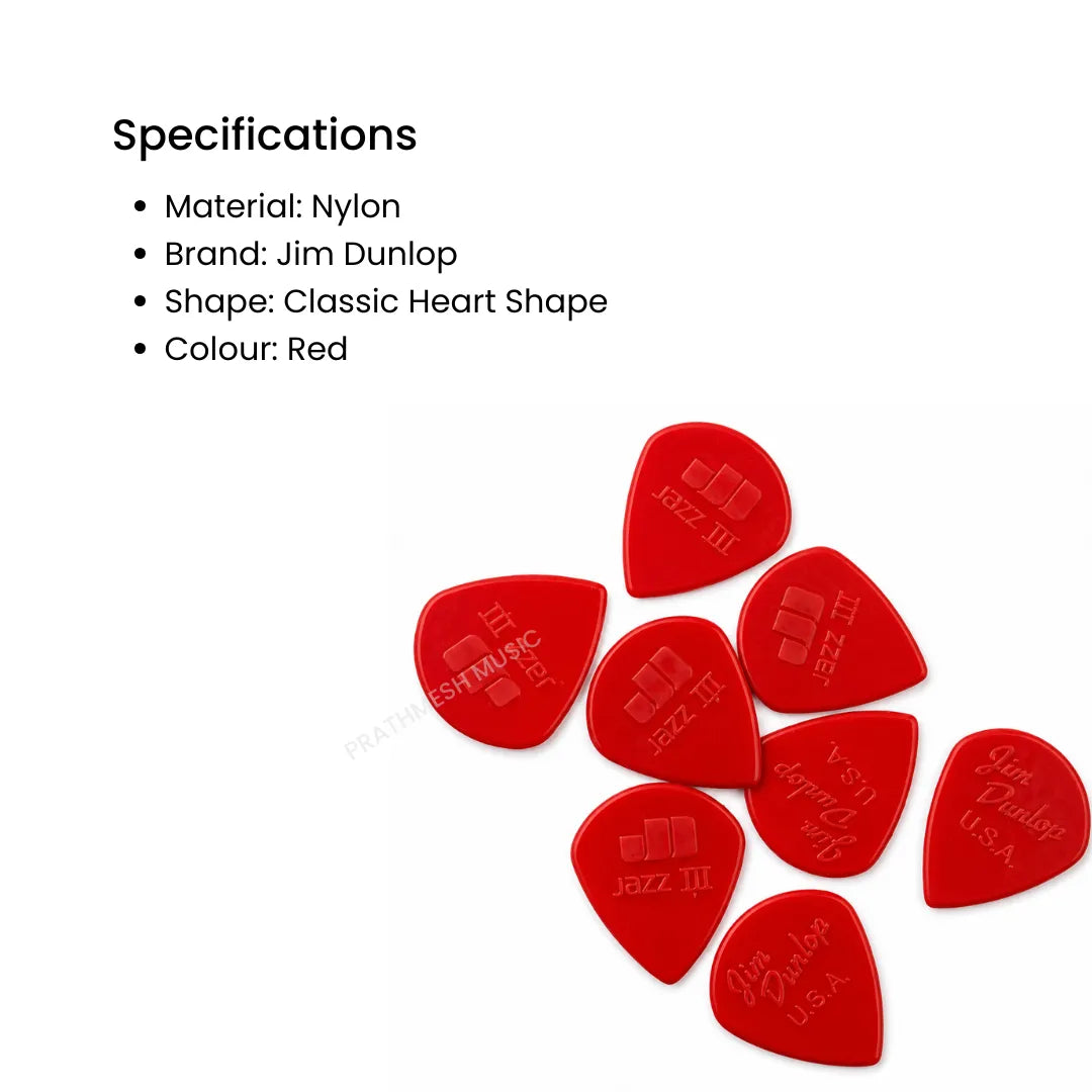 Dunlop Jazz III Nylon Guitar Pick