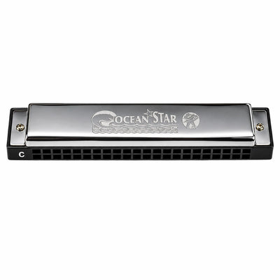 Hohner M254001S Ocean Star C Key Tremelo Harmonica