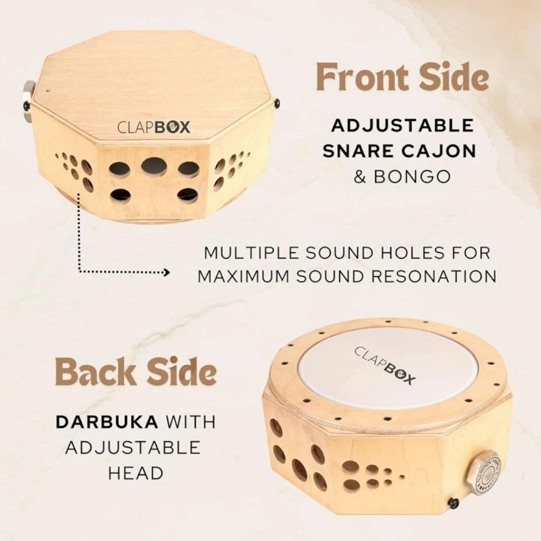 Clapbox Travel Cajon - 2-Sided with Bag