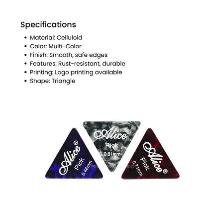 Alice AP-12L Guitar Picks - Mix (12 pcs)