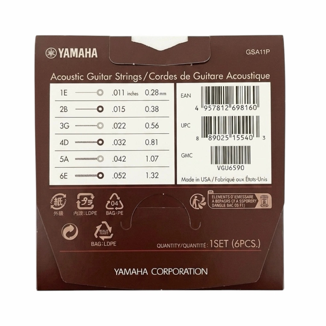 Yamaha GSA11P Acoustic Guitar Strings - .011-.052