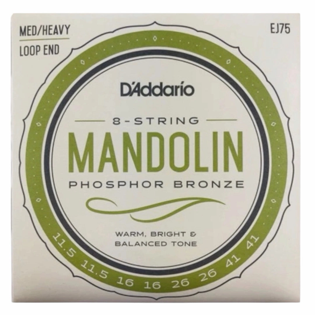 D'Addario EJ75 Phosphor Bronze Medium Heavy Mandolin Strings