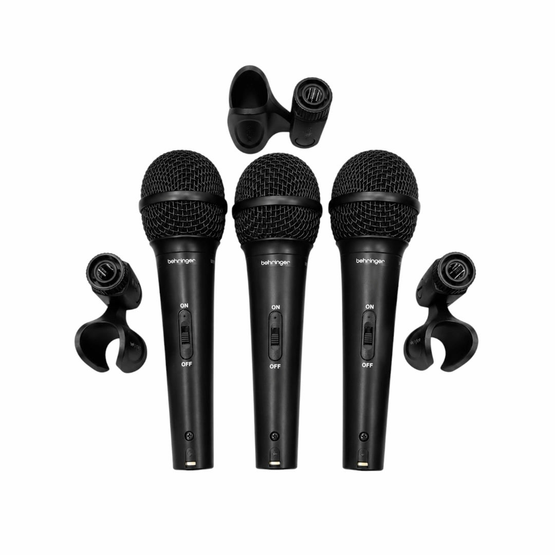 Behringer XM1800S Dynamic Cardioid Microphone - Set of 3
