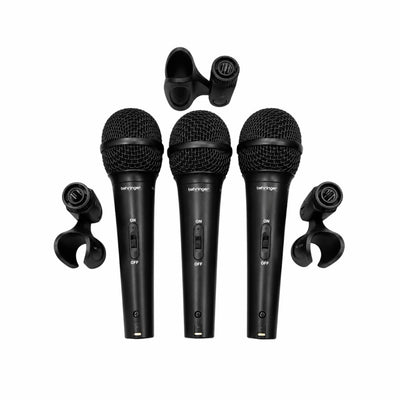 Behringer XM1800S Dynamic Cardioid Microphone - Set of 3