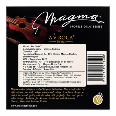 Magma UK100NT Crystal Soprano Nylon Ukulele Strings