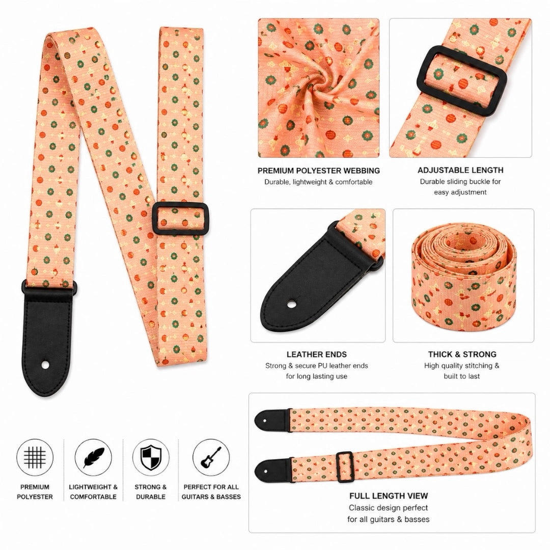 AM Guitar Strap - Christmas Edition Mini Ornaments