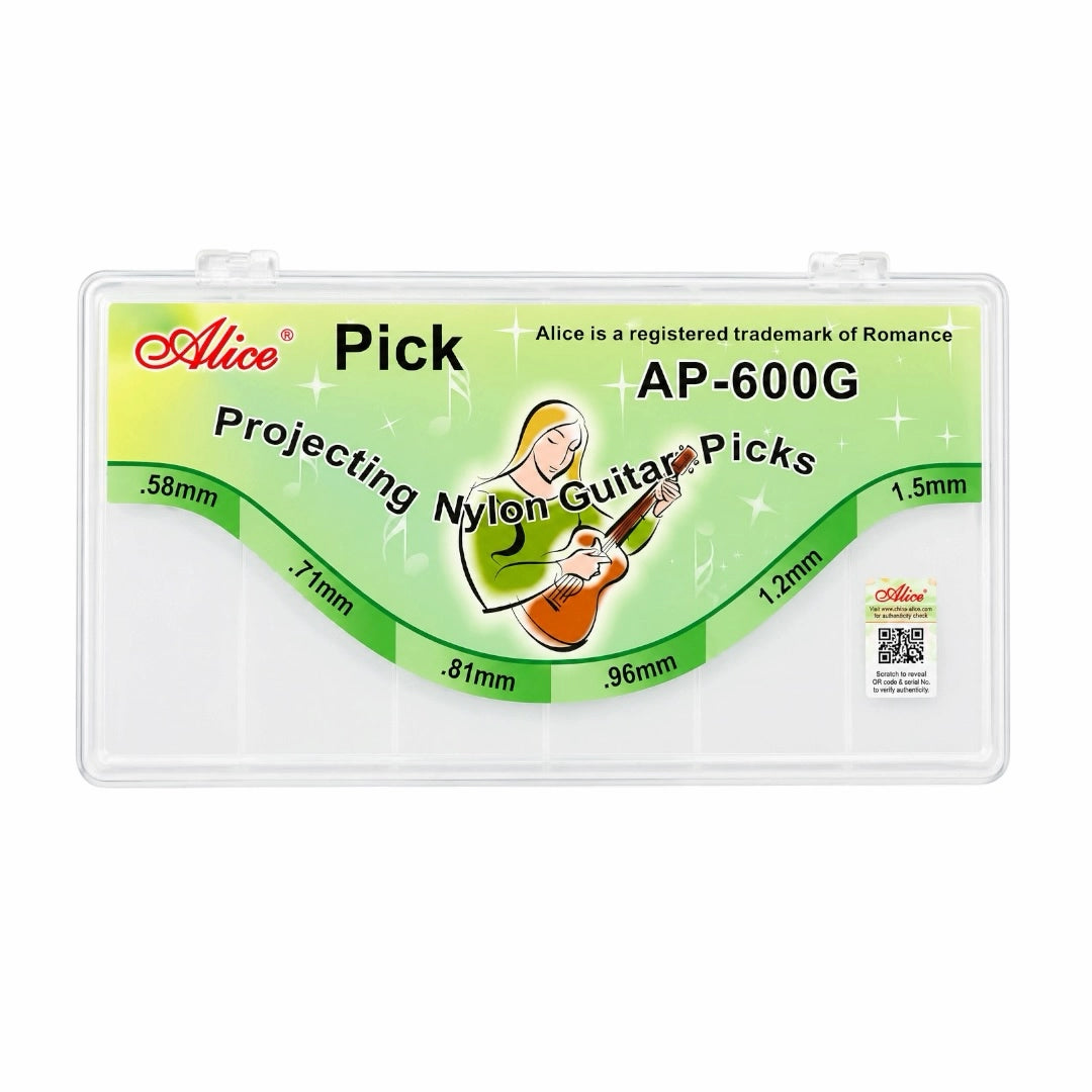 Alice AP-600G Nylon Guitar Pick - (600 pcs)