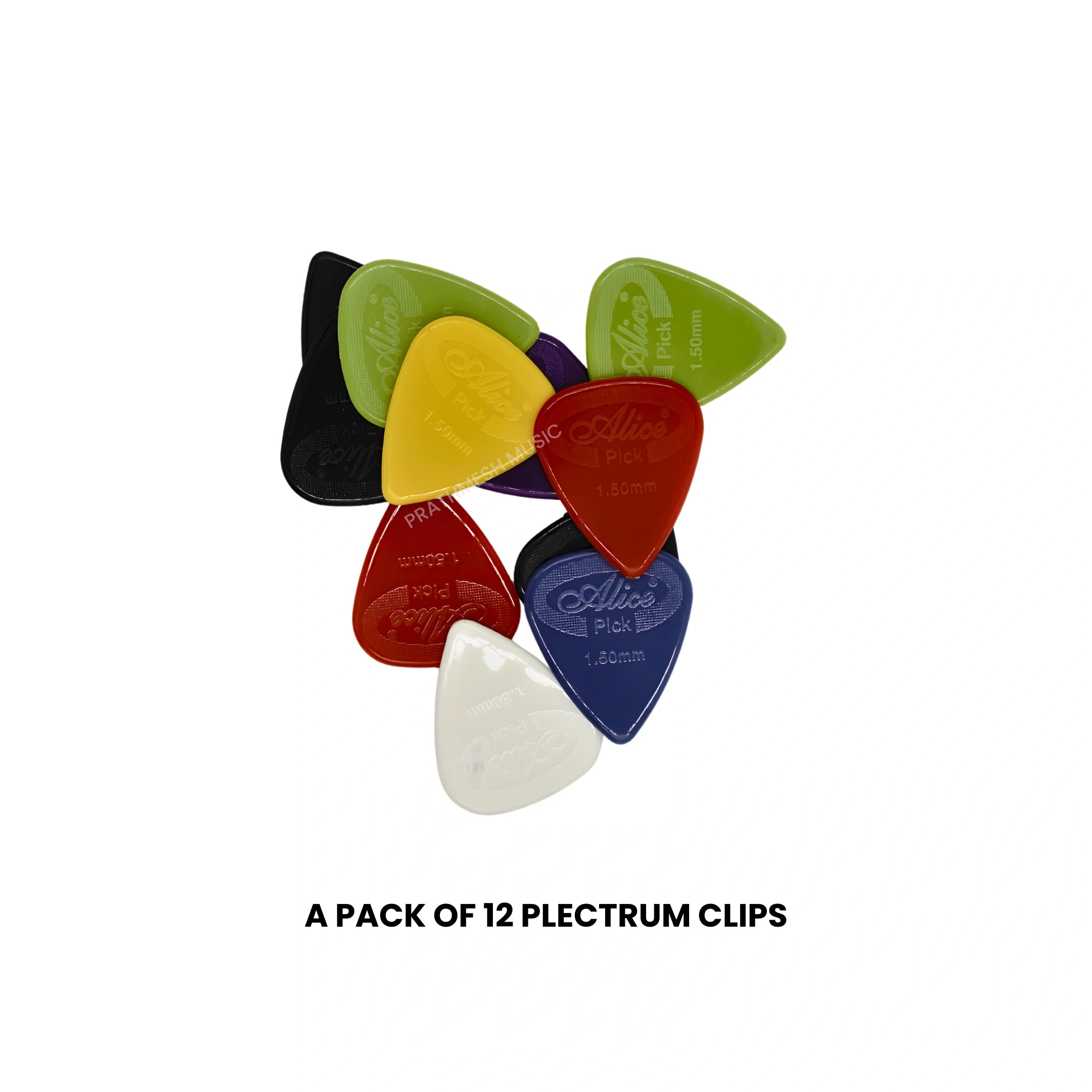 Alice AP-12G Nylon Guitar Picks - 1.50 mm (12 pcs)