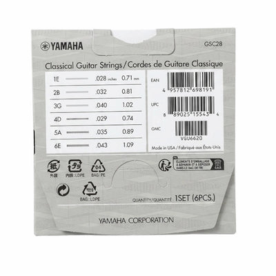 Yamaha GSC28 Classical Guitar Strings - Normal Tension