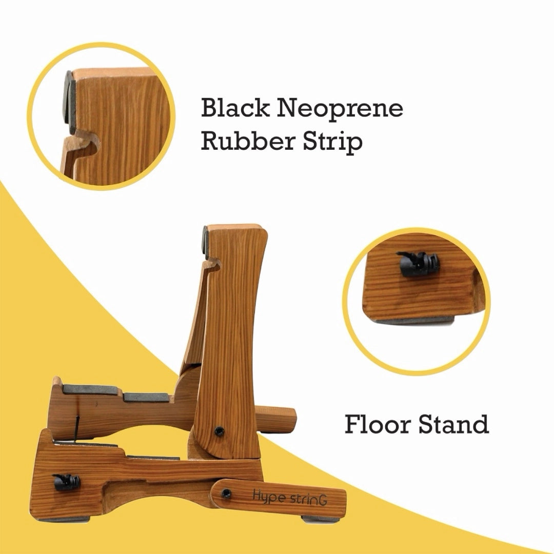 Hype String Guitar Foldable Floor Stand
