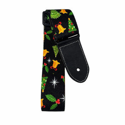 AM Guitar Strap - Christmas Bell Print
