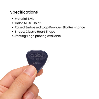 Alice AP-12G Nylon Guitar Picks - 0.96 mm (12 pcs)