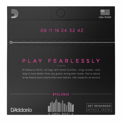 D’Addario NYXL0942 Nickel Wound Electric Guitar Strings - 09-42
