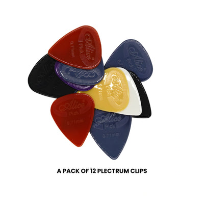 Alice AP-12G Nylon Guitar Picks - 0.71 mm (12 pcs)