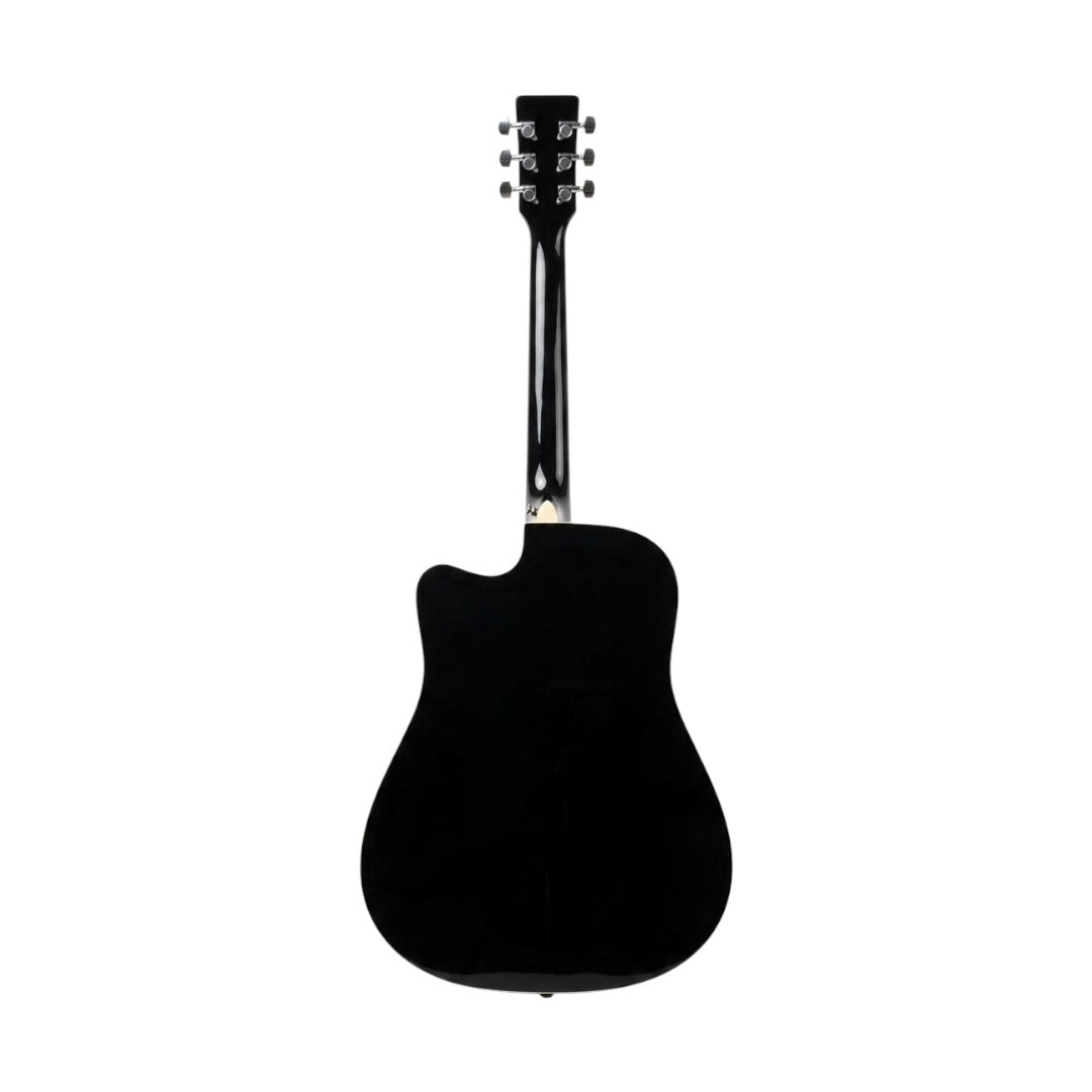 Amaze AW41C201-BK Acoustic Guitar - Black