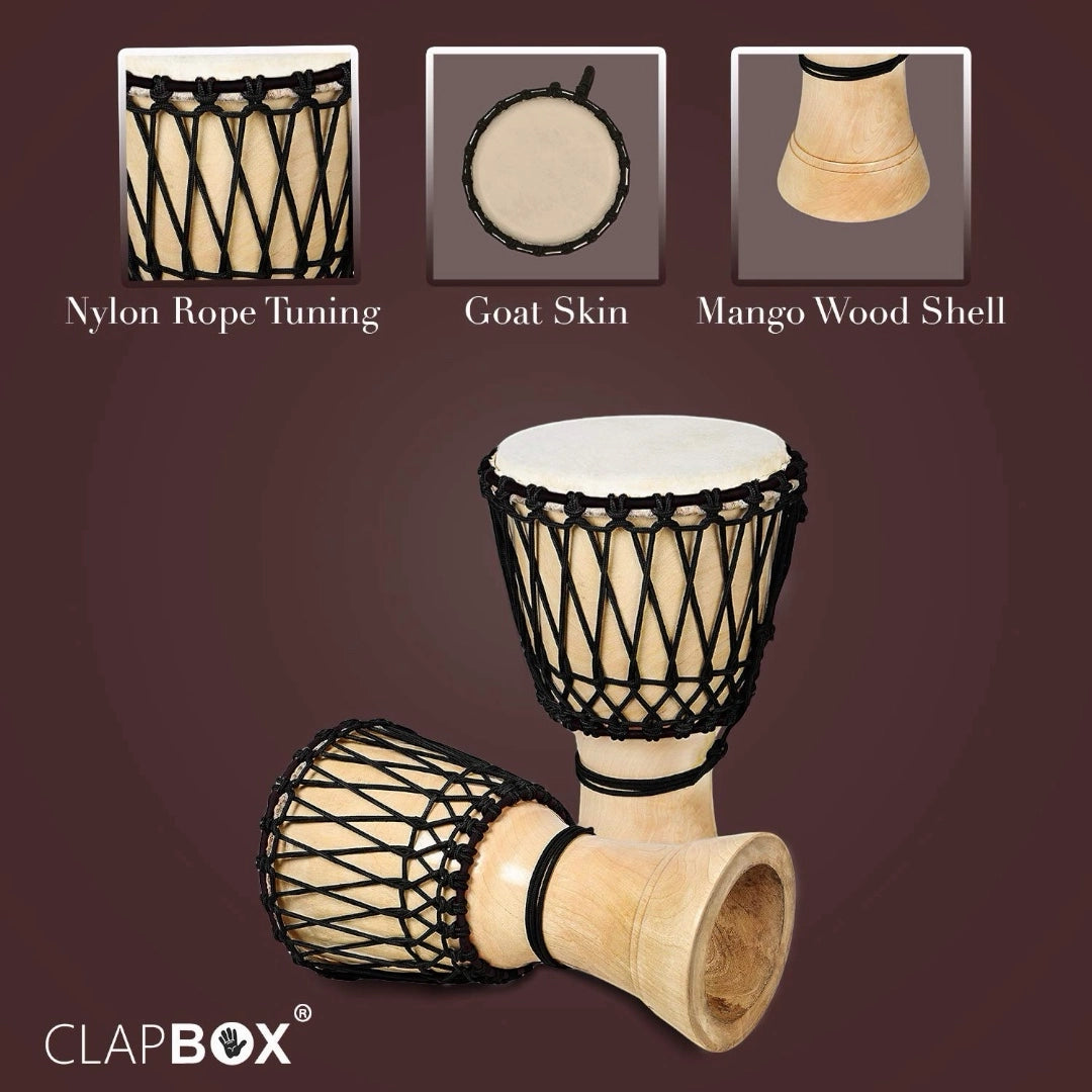 Clapbox Djembe - Natural 12"