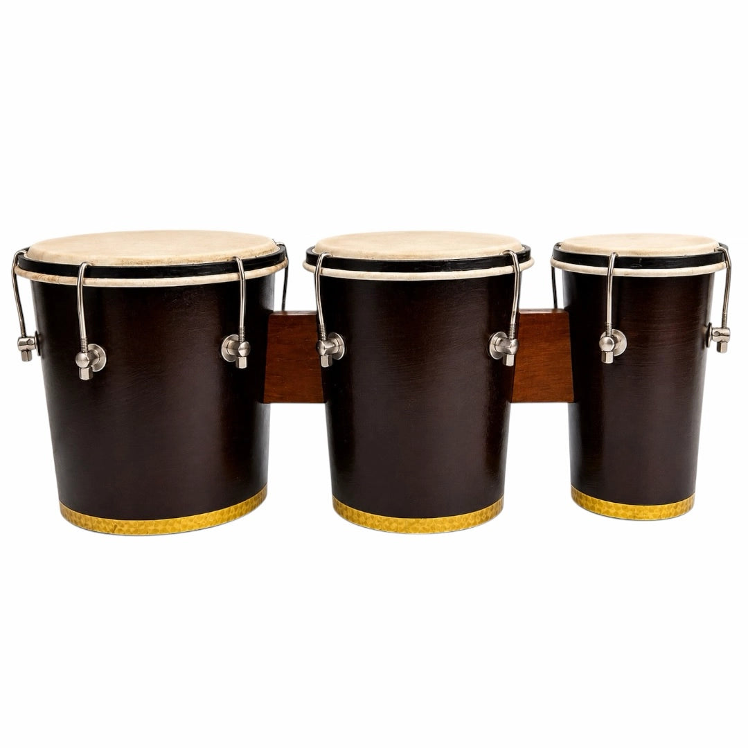 YS Wooden Triple Bongo - 3 Pc