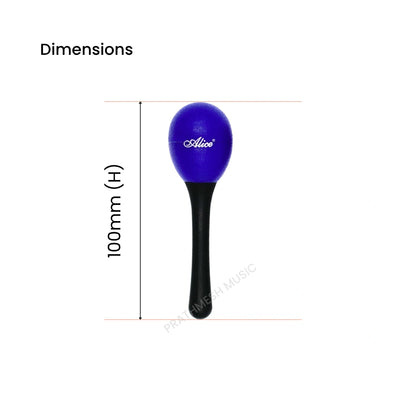 Alice A042SE Handle Egg Shaker - Blue