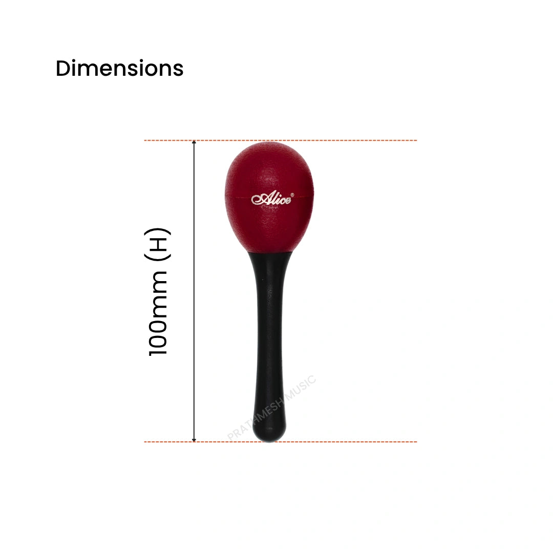 Alice A042SE Handle Egg Shaker - Red
