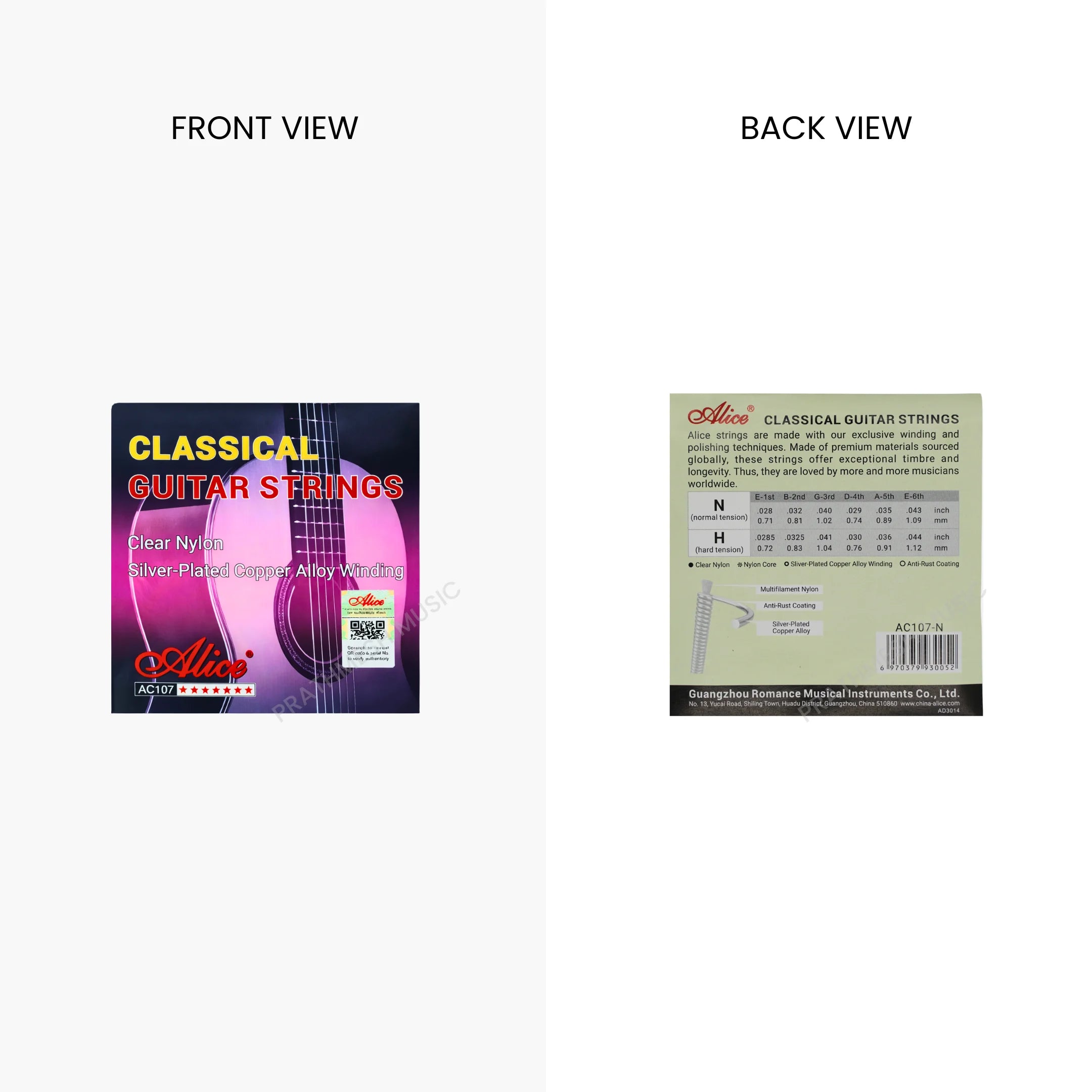 Alice A107 Classical Guitar Nylon Strings