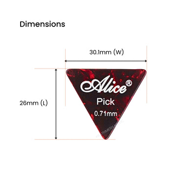 Alice AP-12L Guitar Picks - 0.71 mm (12 pcs)